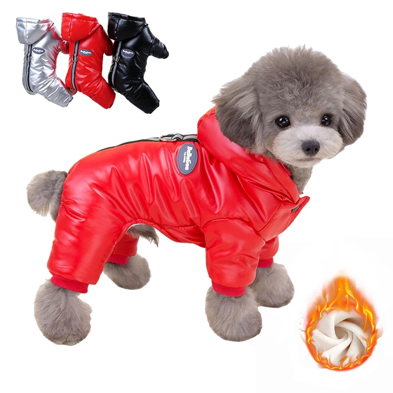 

Зимняя одежда для домашних животных, комбинезон, водонепроницаемая утепленная одежда для собак, для маленьких собак, теплая пуховая куртка, комбинезон для чихуахуа, Костюм Тедди