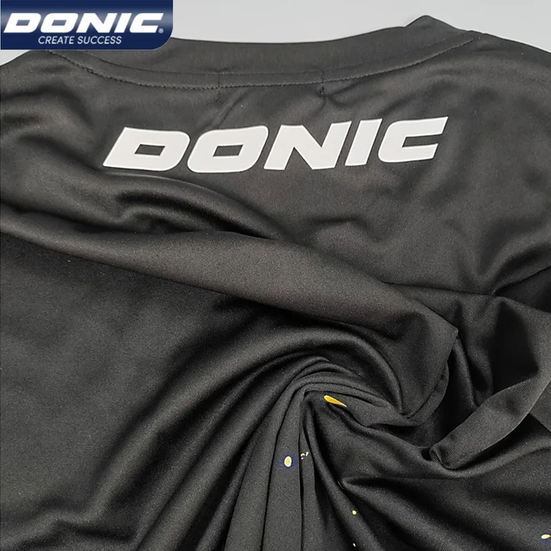 Table Tennis Jersey table tennis shirts DONIC 83237 Men Women Sports T-shirts Tiger Breathable Ping Pong Shirts Short Sleeve Round Neck