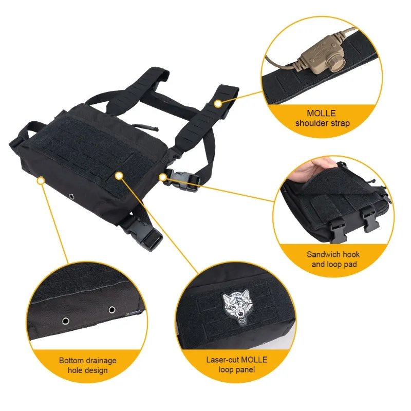 Gilet Tactique IDOGEAR KGR - Plateforme De Chasse Avec Poches MOLLE - Unisexe, Plusieurs Camouflages