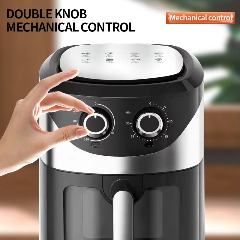 Air fryer multifunctional french fry electric oven with visual window, home intelligent touch fryer 3