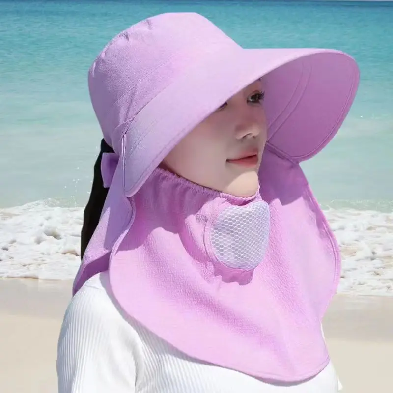 Summer Quick Dryng UV Protection Fisherman Cap Face Neck Cover Outdoor Fishing Cycling Removable Men Visor Hat Women Bucket Hat sun hat fisherman hat sun protection hat