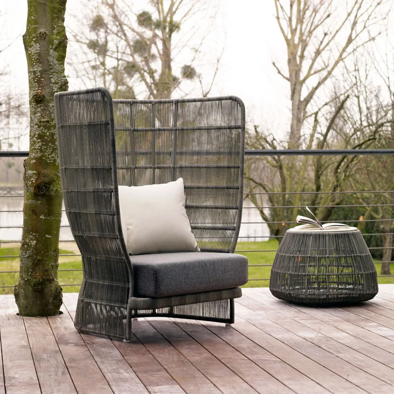 Outdoor Rattan Furniture Rainproof Sunscreen Sofa Courtyard Leisure Combination Furniture