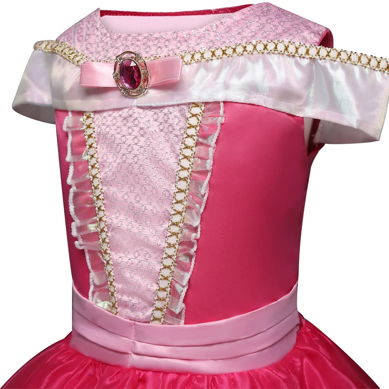 Girl Clothing Sleeping Cosplay Princess Carnival Halloween Costume Girl Party Dress Beauty Christmas 4 8 10 Years