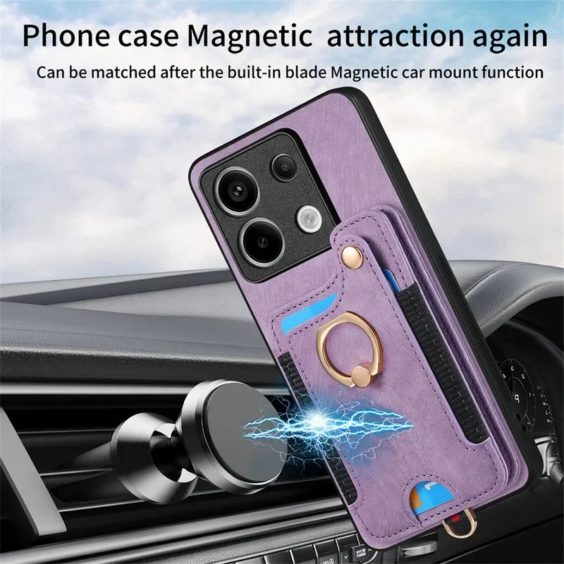 Premium RFID Leather Wallet Case - Elegant Back Cover