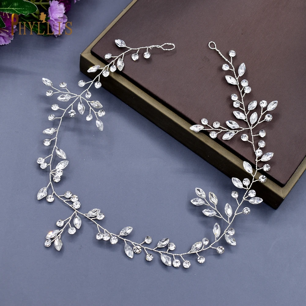 A42 Leaf Bridal Headpiece Handmade Wedding Headband Luxury Women Tiara Crystal Women Headwear Bride Headdress Hair Accessories