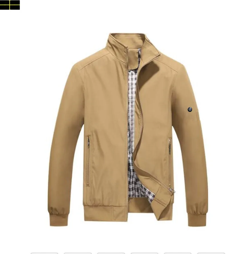 ST0NF Spring autumn style disc badge embroidery men's zipper jacket bomber jacket fashionable casual windbreaker baseball unif