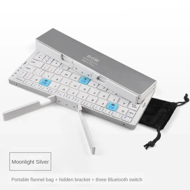 Folding Bluetooth Keyboard Wireless Portable Mobile Phone Tablet General Portable Rechargeable