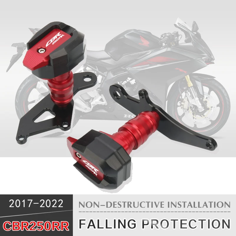 

Для HONDA CBR250RR CBR 250RR 2017-2023 защита от падения на мотоцикле CNC Рамка слайдер фотозащита