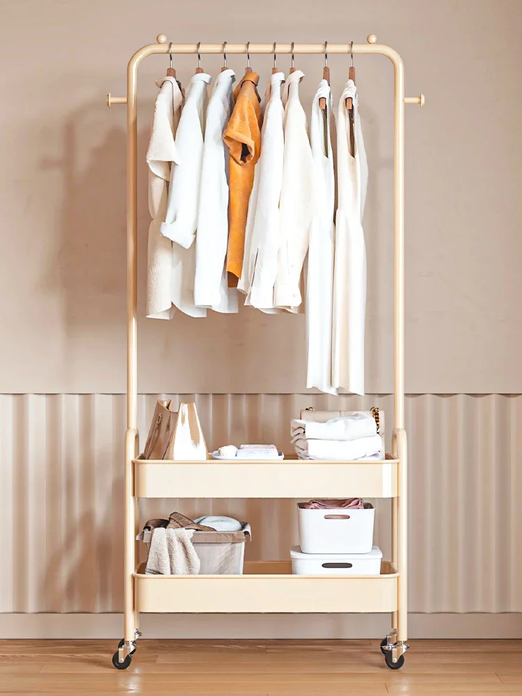 

Full peak clothes and hats rack, floor to floor, bedroom clothes rack, simple and movable storage rack, household clothes drying