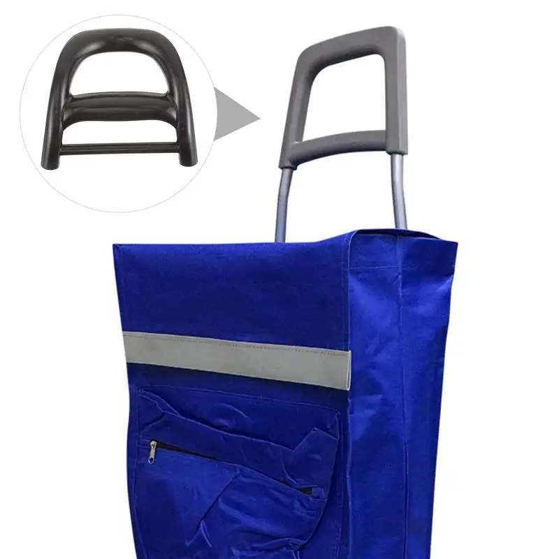 Cart Accessories Heavy Duty Handle Replacement Shopping Cart Fold Trolley Shopping Parts Universal Grip Wheelchair Handle