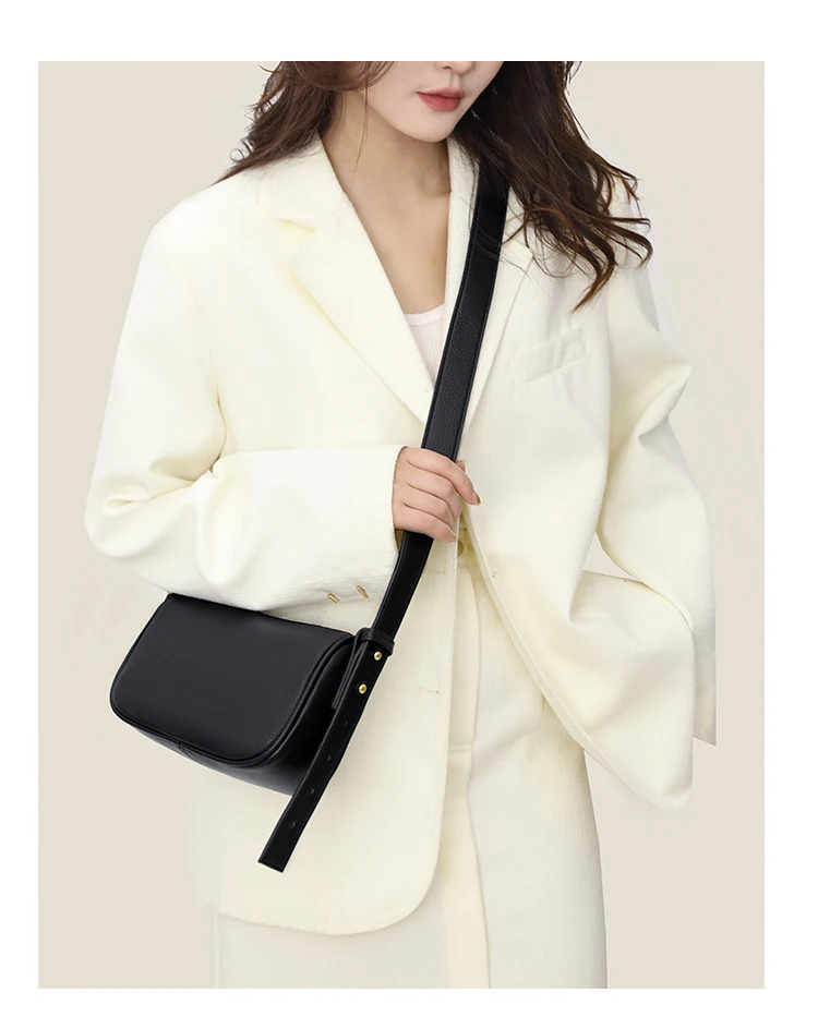 100% Genuine Leather Material Women Bag High Quality Soft Shoulder Bag For Women Fashion Luxury Portable Mini Messenger Bag