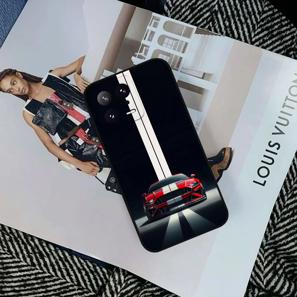 Ford Mustang Phone Case, Black, for Xiaomi and Redmi
