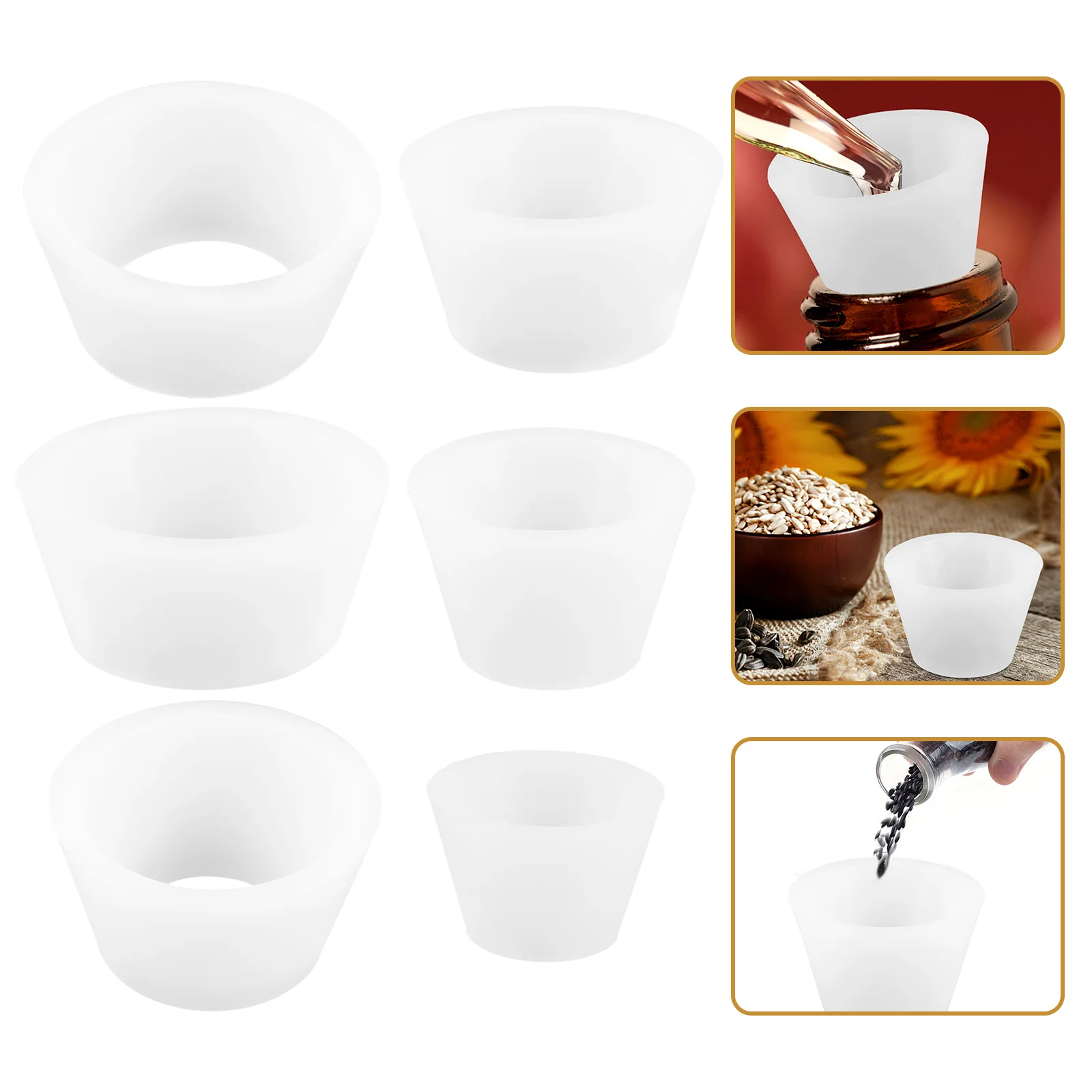 Buchner 깔때기 받침대 필터 부착 플라스크 테이퍼 칼라 어댑터 콘, 채반 실리카 젤, 9 개