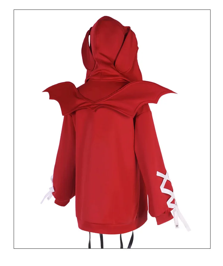 Needy Streamer Overload Ame KAngel Cosplay Hoodie Costume for Women (Unofficial)