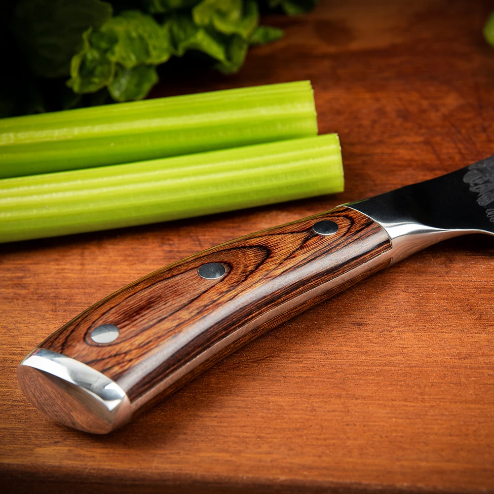 Professional Stainless Steel Kitchen Knife With Ergonomics Pakka