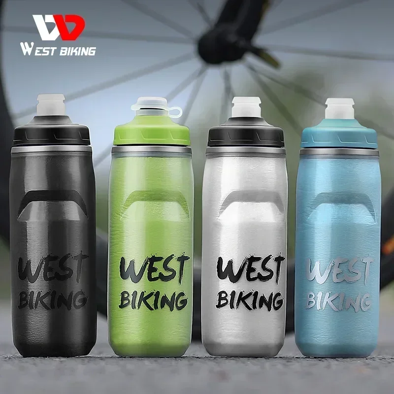 West Biking Ciclismo Bottiglia Isolata Con Acqua Fredda Mtb Bici Da Strada Bottiglia Termica Racing Soft Squeeze Bottle Bollitore Da Palestra Portatil