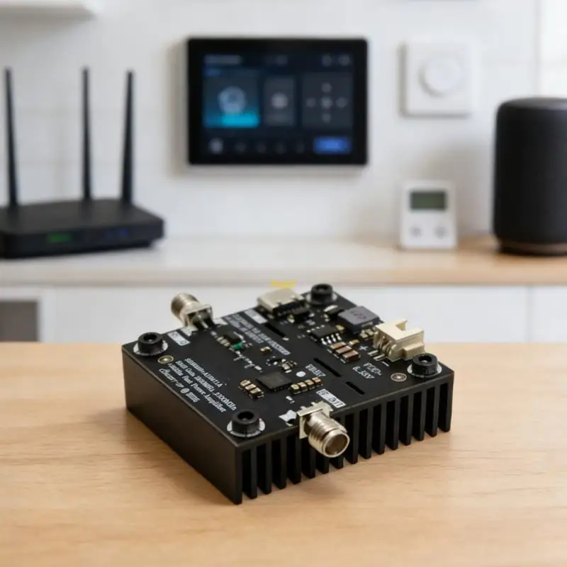 SBB5089 AU6471A 알루미늄 방열판 전력 증폭기 2.4G 호환 활성 냉각 액세서리용 2.2G-3.1GHz