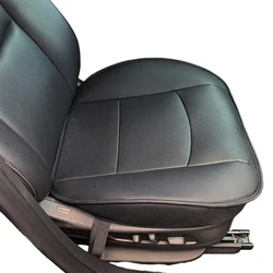 Premium PU Leather Breathable Car Seat Protector Mat (Black)