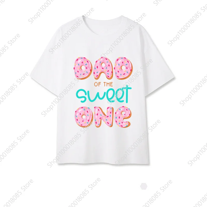 Family Matching Donut Lover Birthday Number 1-9 T-shirts Grandparents Mom Dad Bro Sis Sweet Top It Is My Birthday Print TShirt 3