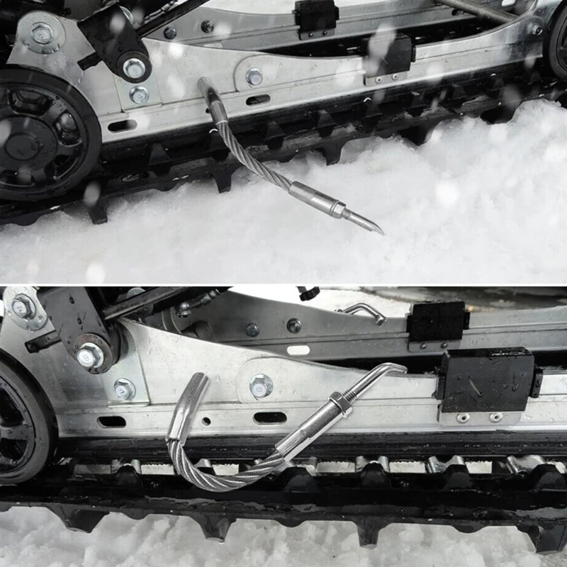 Snowmobiles Ice Scratchers는 후진 및 비 후진 기어 장착 트랙 트럭에 적합한 오른쪽 및 왼쪽을 대체합니다.