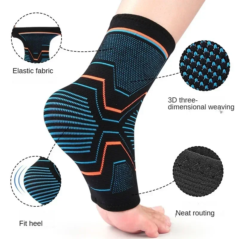 Arthritis Foot Sleeve Ankle Brace for Sprained Ankle Compression Sleeve - Plantar Fasciitis Relief Brace,Stabilizing Ankle Wrap