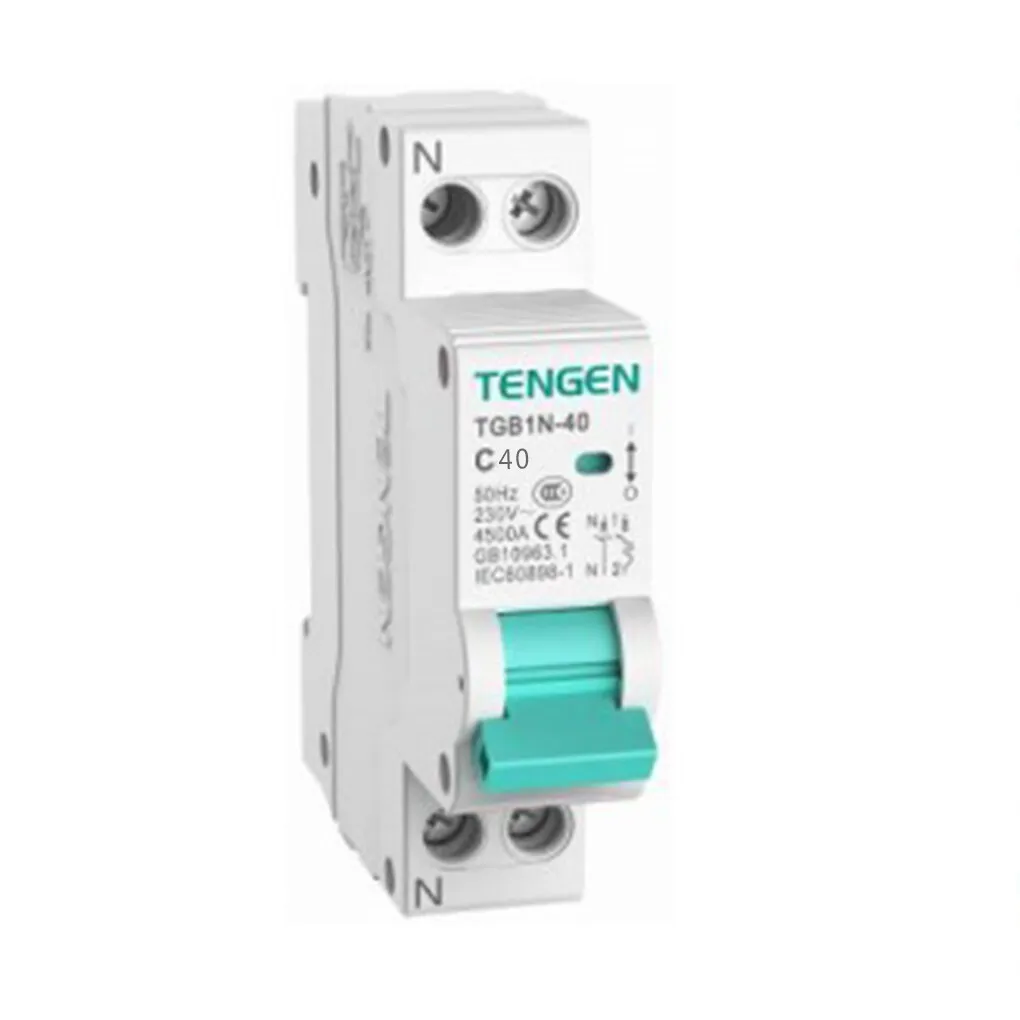 

18MM 16A 1P N 6KA Earth Leakage Circuit Breaker Over Current Protector Leakage Protection