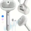 New Pet Spray Cat Comb Dog Hair Removal Comb USB Rechargeable Hair Pulling Knot Comb Pet Grooming Cleaning Tools 1
