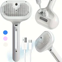 New Pet Spray Cat Comb Dog Hair Removal Comb USB Rechargeable Hair Pulling Knot Comb Pet Grooming Cleaning Tools 1