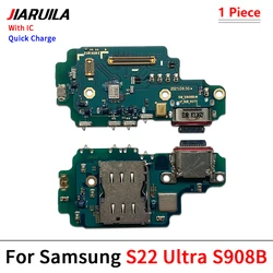 Premium Charging Port Flex Cable with Mic Module - USB Dock Connector (S22 Ultra S908B)