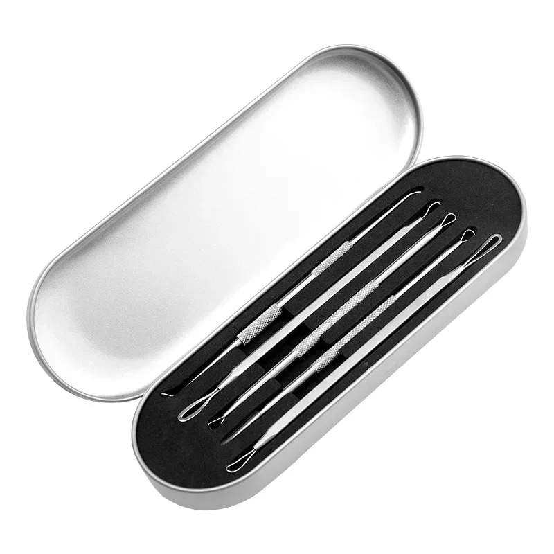 5PCS Pimple Popper Tool Acne Needles Blackhead Removal Kit Clean Pores Deep Facial Care Remove Acne Blackhead Skin Care Tools