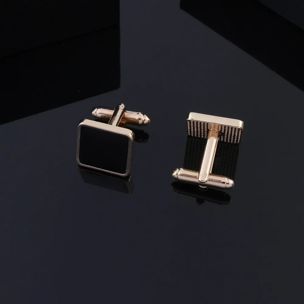 Crystal Cufflinks French Square Shaped Cufflinks Fashion Men's Business Banquet Suit Shirt Cuffs Buttons Luxury Wedding Cuff Links Gifts