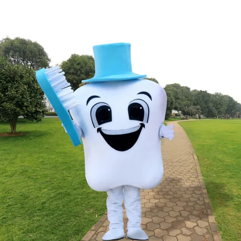 

Dental Mascot Costume Wearable Walking Dental Role Play Cartoon Doll Costume Dental Care Advertising Business Acting Set