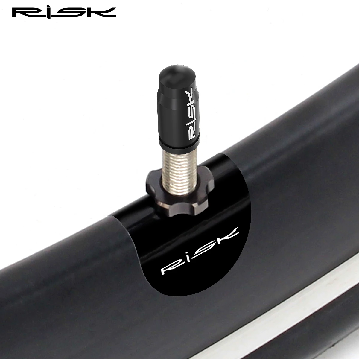 RISK Mountain Road Bicycle Presta Valve Sticker Bike Tire Air Nozzle Protective Adhesive