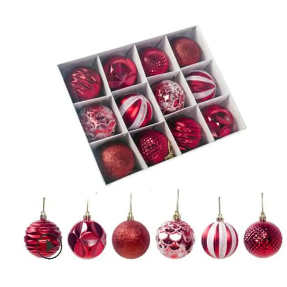 thumbnail image 1 of Kit de 12 piezas de decoración navideña, copos de nieve de cristal acrílico, adornos para árbol de Navidad, decoración para fiesta de invierno y Año Nuevo, 1 of 5