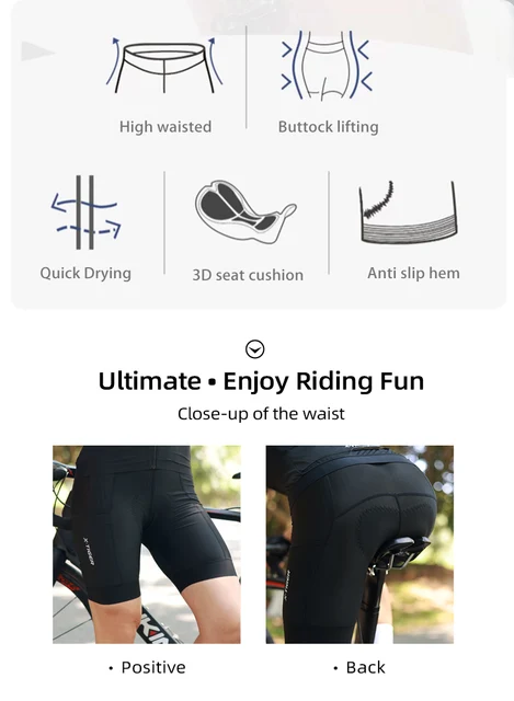 Pantaloncini Da Ciclismo Con Imbottitura In Gel - Uomo E Donna, Comfort Per Lunghe Pedalate | Intimo Da Bici - Foto 4