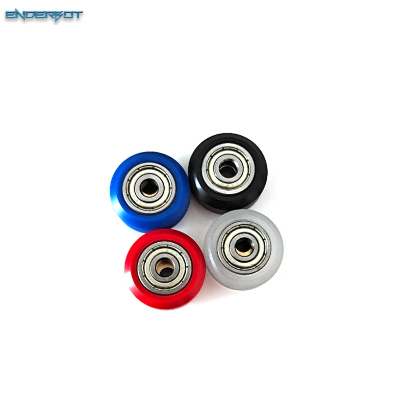 12/24pcs CNC Openbuilds Plastic POM Wheel with 625zz Idler Pulley Gear Passive Round/V-Slot Guide Wheel  for CR10 Ender 3