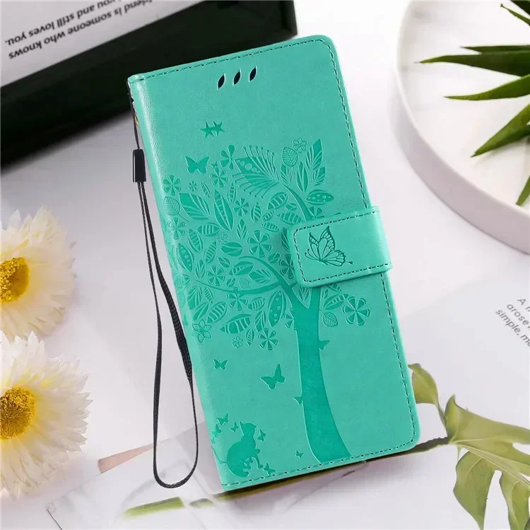 Elegant Leather Flip Stand Wallet Phone Case Cover