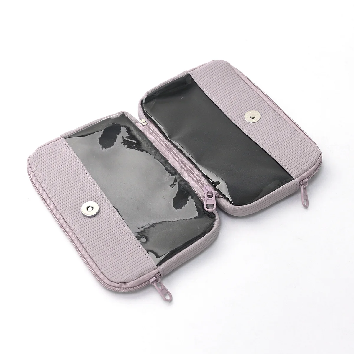 Portable Cosmetic Storage Bag Detachable High Aesthetic Value Travel Cosmetic Bag Foldable Modern Minimalist Style Polyester - 2
