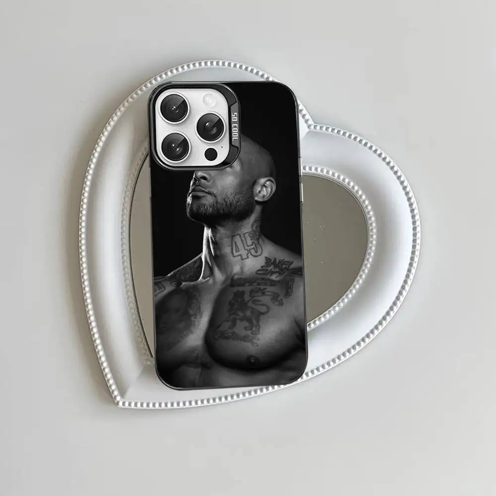 Colorful Matte Phone Case Featuring Rapper B-Booba Design