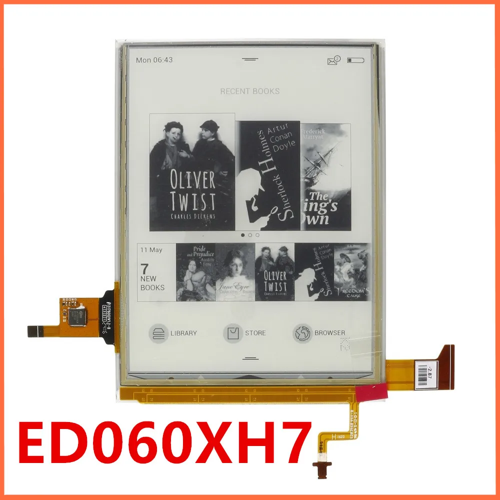 LCD 백라이트가 있는 터치 스크린, 포켓북 럭스 3 626 플러스 626 e북 리더기, 6 인치 ED060XH7, 신제품
