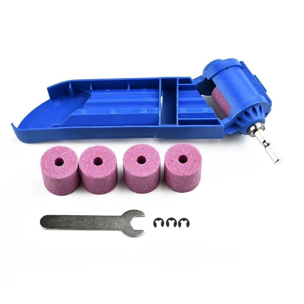1 Set Drill Bit Sharpener Sharpening Tool Drill Sharpener Wrench Corundum Grinding Wheel Millstone Accessories Tool set 185x40mm