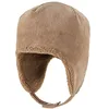 Winter Trapper Hat with Ear Flaps Dad Ribbed Knit Bomber Cap Men Women Outdoors Thick Warm Fleece Lining Trooper Hat