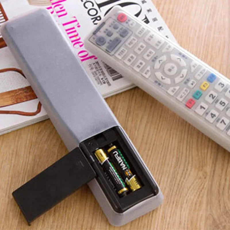 Universal Waterproof Silicone TV Remote Control Cover Clear Shrink Film TV Remote Control Protective Case Dust Proof Cover 4