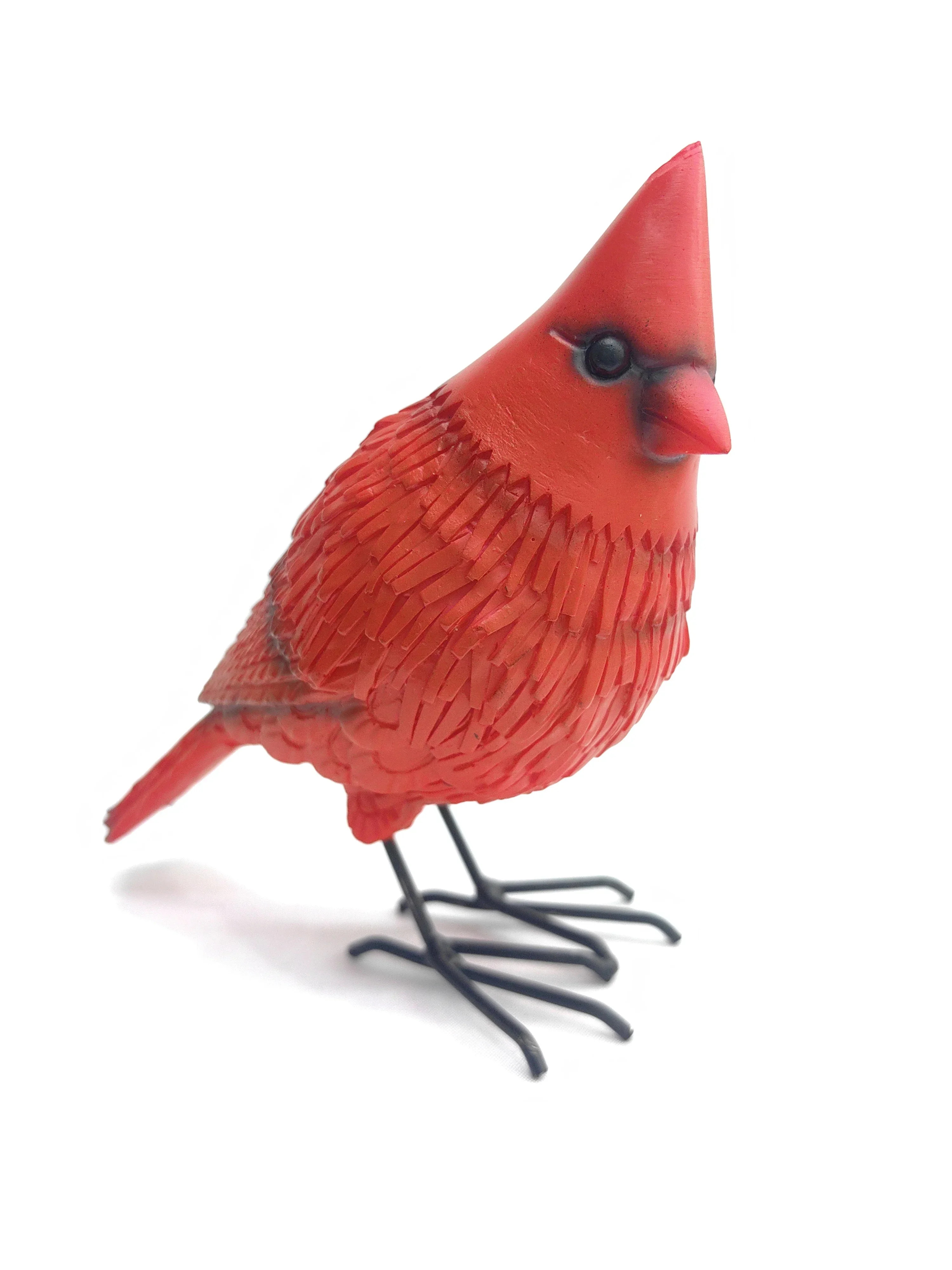 Cardinal Grosbeaks Red Bird Resin Sculpture Living Room Bedroom Decoration Crafts Festival Gifts Yard Ornament Outdoor