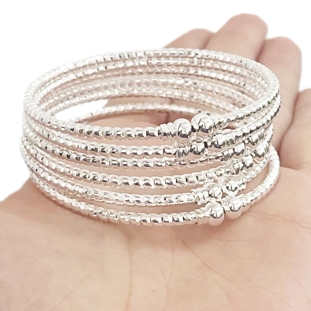 

Silver Middle East 3mm Indian Platinum Bracelet Dubai Women's Gold Bracelet African Silver Bracelet Suitable for Wedding Party