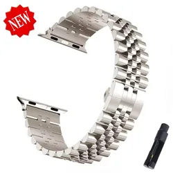 Premium Stainless Steel Watch Strap - Elegant Metal Band - 38 40 41mm S10 - 42mm (Starlight)