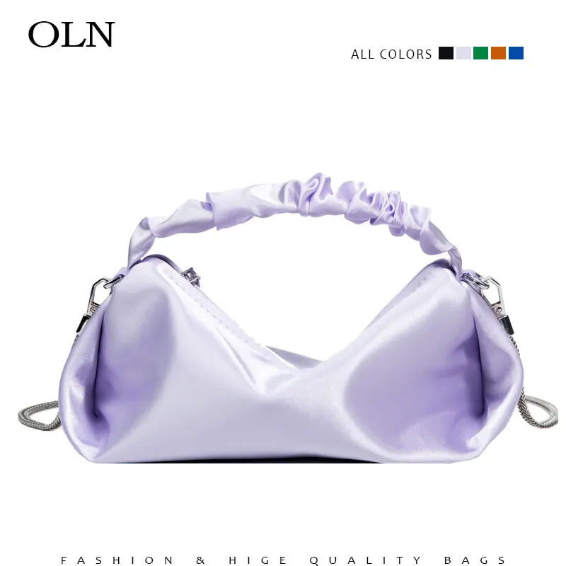 

Purple Clutch Evening Bag Female Party Orange Purses And Handbags Luxury Designer Chain Crossbody Shoulder Bags For Women 2022