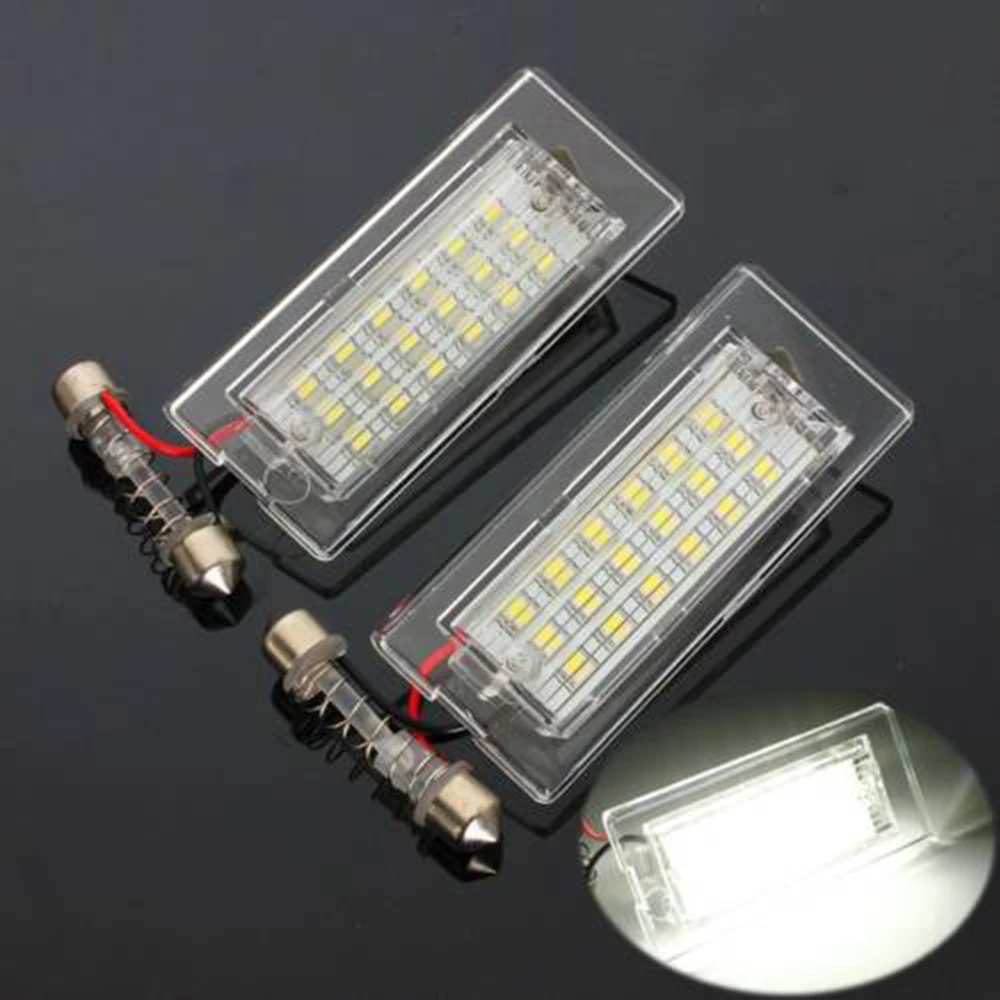 

2pcs License Plate Light Lamp 18 LED High lumen Set Car LED Super bright 12V Auto Error Free Durable New Portable
