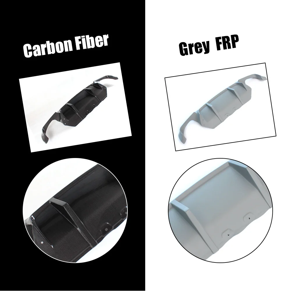 Carbon Fiber Rear Bumper Diffuser Lip For BMW 5 Series F10 M5 Sedan 2012-FRP Rear Bumper Diffuser Lip Spoiler Three Style