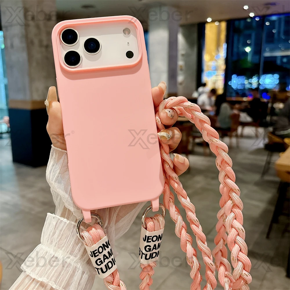 Candy Color Handmade Crossbody Phone Case with Adjustable Strap